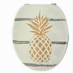 Cleafe-sedile Coprivaso Wc Water Copriwater Bagno In Pvc Universale Con Ananas 59026 -