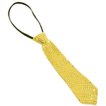 Trade Shop Traesio-cravatta Paillettes Giallo Teatro Paillette Raso Cravattino Frack Festa Ballo -