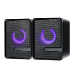 Andowl-set Altoparlanti Speaker Per Bassi Con Illuminazione A Colori Rgb Per Pc Q-t126 -