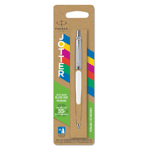 PARKER-Penna-sfera-Jotter-Original---punta-M---fusto-bianco---Parker