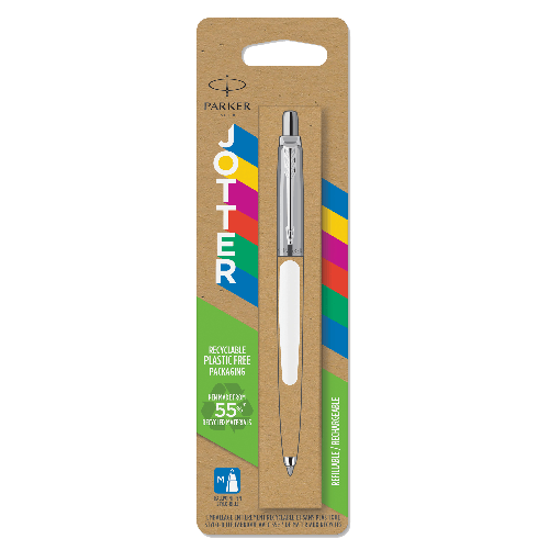 PARKER-Penna-sfera-Jotter-Original---punta-M---fusto-bianco---Parker