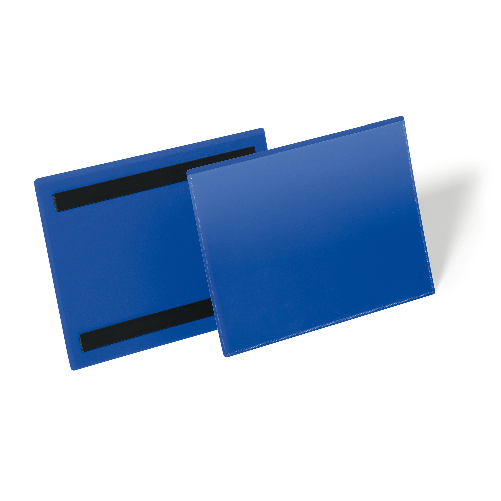 DURABLE-Buste-identificative-magnetiche---A5-orizzontale---blu---Durable---conf.-50-pezzi