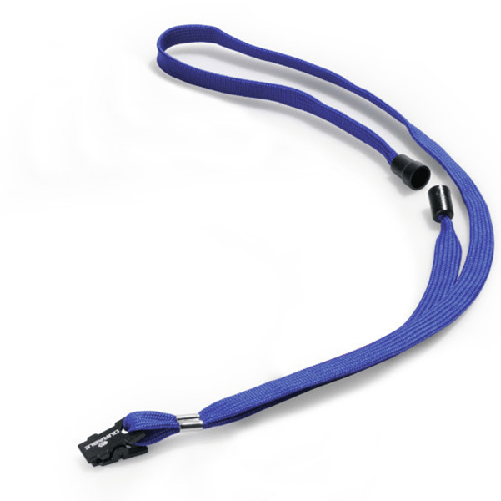 DURABLE-Cordoncino-per-portabadge---44-x-1-cm---tessuto---blu---Durable---conf.-10-pezzi