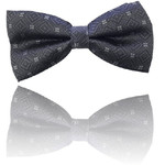 Trade Shop Traesio-papillon Rombi Grigio Scuro Quadri Cravattino Farfallino Cravatta Frack Papion -