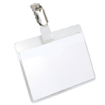 Durable PORTANOME TASCA APERTA CON CLIP (Durable Visitor Name Badge 60x90mm with Metal Clip Includes Blank Insert Cards