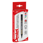 PENTEL Marcatore permanente N860 - punta scalpello - astuccio 4 colori assortiti - Amiko Pentel