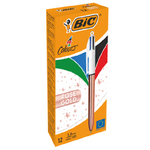 BIC 504894 penna a sfera Nero, Blu, Verde, Rosso Penna a sfera multifunzione Medio 12 pz