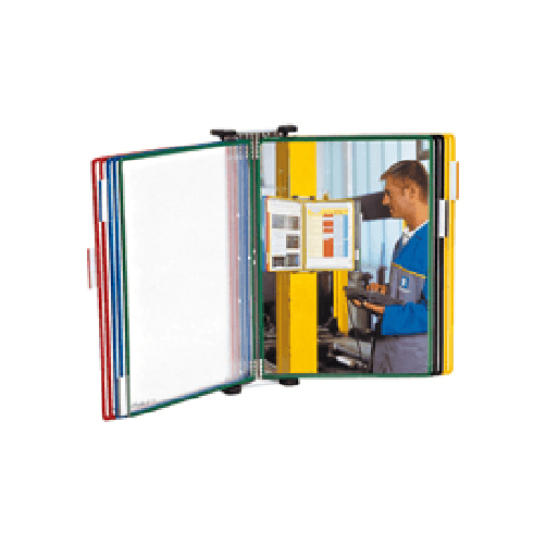 Djois by Tarifold LEGGIO DA MURO CON 10 TASCHE PVC COLORI ASS. T-Technic Djois