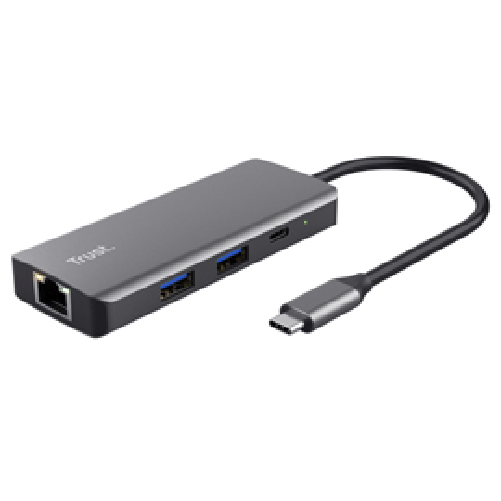Trust Dalyx Adattatore Multiporta USB C 6-in-1 Argento
