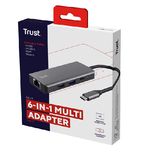 TRUST-Adattatore-multiporta-Dalyx---USB-C-6-in-1---alluminio---argento---Trust