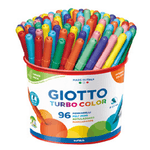 GIOTTO Pennarelli Turbo Color - punta D2,8mm - colori assortiti - Giotto - barattolo 96 pezzi