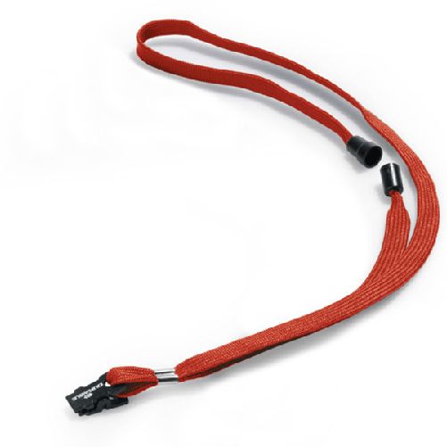 DURABLE-Cordoncino-per-portabadge---44-x-1-cm---tessuto---rosso---Durable---conf.-10-pezzi