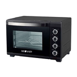 Forno Muvip 2000W 48L - Regolatore di Temperatura 100?-230? - Esterno in Acciaio Verniciato - Selettore Orario - Porta in Vetro Temperato