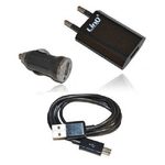 Linq-kit Caricabatterie 3in1 Per Casa Auto Usb Cellulari Smartphone Micro Usb Tc301s -