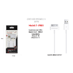 Maxtech-cavo Usb Dati Per Apple 30 Pin Iphone 3 / 3s / 4g / 4s Ipad Ipod Maxtech F-ip001 -