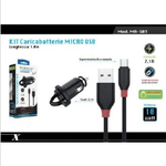 Maxtech-kit Caricabatterie Caricatore Da Auto + Cavo Micro Usb 1mt 10watt Maxtech Ma-s03 -