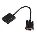 Trade Shop Traesio-cavo Adattatore Convertitore Da Vga Femmina A Hdmi Per Segnale Hdtv Colore Nero -