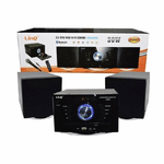 Linq-stereo Lettore Dvd Cd Mini Hi-fi Combo + Bluetooth 30w Microfono 2.0 Casse J-2007 -