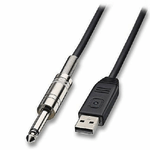 Linq-cavo Adattatore Per Chitarra Da Jack 6,5mm A Usb Per Pc Lunghezza 3 Metri Kl3623 -