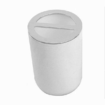 Cleafe-porta Spazzolini Bicchiere Accessorio Per Arredo Bagno 2 Fori Bianco Silver 69462 -