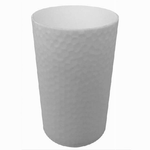 Cleafe-bicchiere Porta Spazzolini Colore Bianco Lavorato Accessorio Arredo Bagno 79175 -