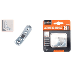 Kaela-set 2pz Lastrina Ad Angolo 30x30mm Sostegno Staffa Angolare Con Viti Mobili 91211 -