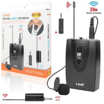 Linq-microfono Lavalier Con Clip Wireless Amplificatore Vocale Portatile Vhf 30mt W736 -