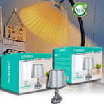 Linq-lume Lampada Abat Jour Da Tavolo Comodino Comò Arredo Camera Casa Luce Tx-9773 -