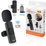 Linq-microfono Lavalier Con Clip Colletto Bavero Wireless 2.4g Con Ricevitore 20m W738 -