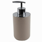 Cleafe-dispenser Porta Sapone Liquido Tortora Silver Per Ricambio Accessori Bagno 69465 -