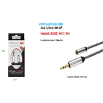 Maxtech-cavo Audio Aux Duo-ring Prolunga Jack 3.5mm Am-af 1.5mt Smartphone Maxtech Aux3-mf1.5m -