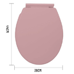 Kaela-copriwater Universale In Plastica Super Resistente 44x36cm Colore Rosa 59194 -