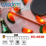 Wisdom-catena Luminosa Fette Anguria 20led Batteria Luce Calda Fissa Decorazioni Xc-4538 -