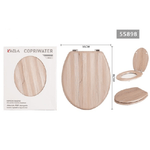 Kaela-copriwater Universale In Mdf Stampato Legno Cerniere Regolabili 46 X 36 Cm 55898 -        3,5