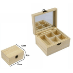 Trade Shop Traesio-scatola Portagioie In Legno Con Specchio 5 Posti Scomparti 74022a Ly-10658 -