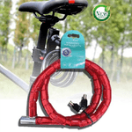 Linq-catena Antifurto Lucchetto Bici Bicicletta Scooter Moto 120 Cm 2 Chiavi Cx-9563 -