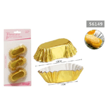 Kaela-set 2 Confezioni Da 30 Stampi Pirottini Carta 7x10cm Cupcake Muffin Ovale 56149 -