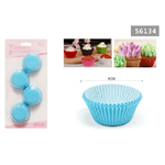 Kaela-set 2 Confezioni Da 100 Pirottini Carta 8cm Celesti Cupcake Tortine Muffin 56134 -