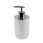 Cleafe-dispenser Porta Sapone Liquido Bianco Silver Per Ricambio Accessori Bagno 69461 -