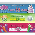 Trade Shop Traesio-20 Invito Inviti In Carta 16x7 Cm Biglietto Biglietti Per Party Festa 18 Anni -