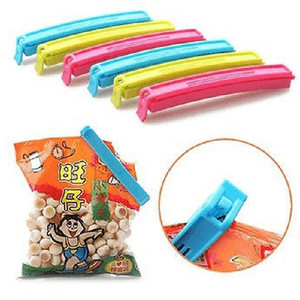 Trade Shop Traesio-set 5 Pezzi Sigilla Sacchetti Chiudi Sacchetto Molletta Clip Chiusura Confezioni -