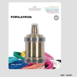 Kaela-portalampada E27 Alluminio Vintage Retrò Colore Bronzo Lampada Decorativa 54497 -