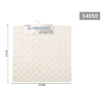 Kaela-tappeto Tappetino Doccia Antiscivolo Quadrato 50x54cm Vasca Bagno 54050 Bianco -