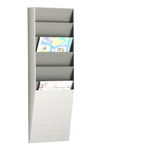 PAPERFLOW-Portadepliant-wall-organizers---a-6-tasche-A4-verticali---236-x-83-x-712-cm---Paperflow