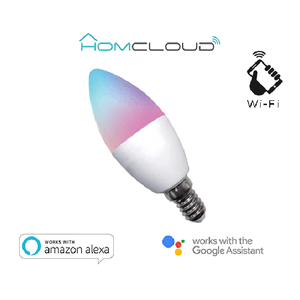 Lampadina Wi-FI RGB + Bianco caldo E14 C37 dimmerabile