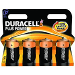 Duracell Plus D Size 4 Pack