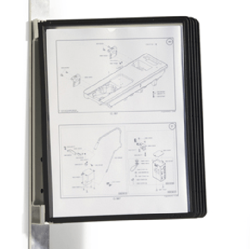 Durable Vario magnet wall 5 leggio portadocumenti Parete Ritratto A4