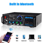 Andowl-amplificatore Audio 2x70w Funzione Karaoke Fm/bluetoothmp3/usb/bluetooth Q-gf289 -