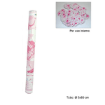 Trade Shop Traesio-2 Pz Cannone Spara Coriandoli Nascita Bimba Party è Nata Rosa 60 Cm Uso Interno -