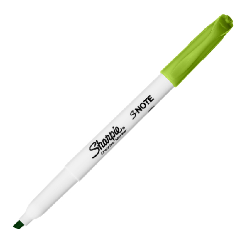 SHARPIE-Pennarello-S-Note---punta-scalpello---colori-assortiti---Sharpie---astuccio-12-pezzi